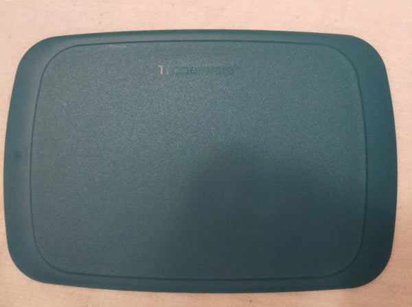 TUPPERWARE RECTANGLE FRIDGE STACKABLES CUTTING BOARD Tropical Water Blue