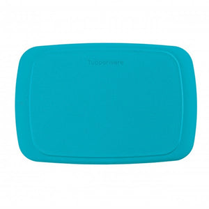 TUPPERWARE RECTANGLE FRIDGE STACKABLES CUTTING BOARD Tropical Water Blue