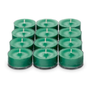 PartyLite Tealight Candles - 1 Box - 1 Dozen Tealights - 12 FOREST FERN WAX