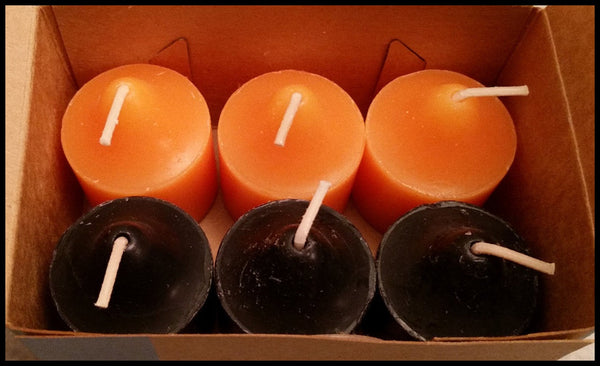 PartyLite 1 DOZEN Votive Wax Candles - 2 BOXES = 12 VOTIVES ~ HALLOWEEN NIGHT