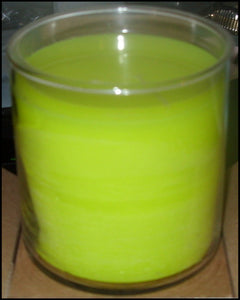 PartyLite GLOLITE GLOW LIGHT 2-Wick Round Glass Jar Boxed Candle HOCUS POCUS - Plastic Glass and Wax