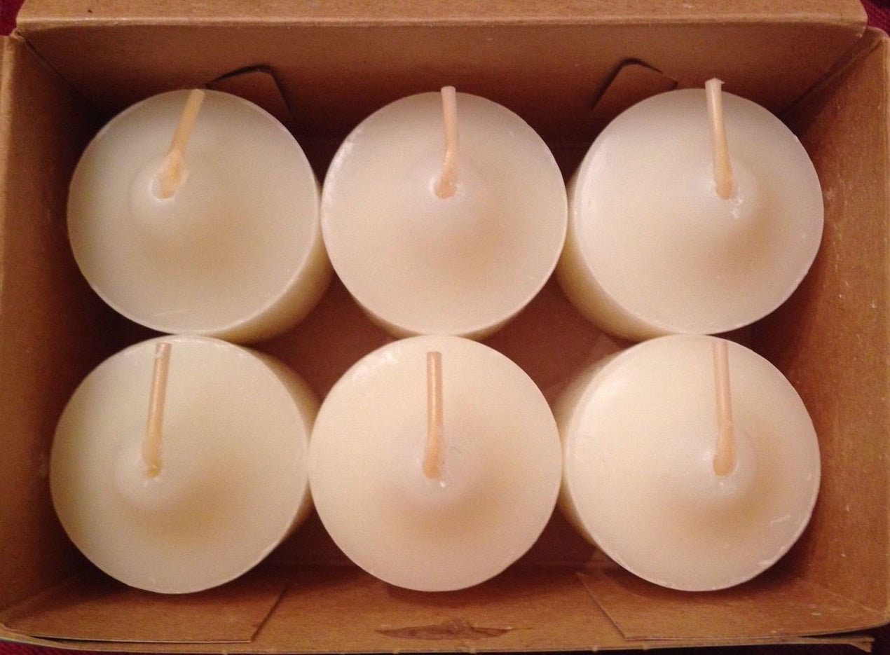 PartyLite 1 DOZEN Votive Wax Candles - 2 BOXES = 12 VOTIVES ~ HOLIDAY SPICES