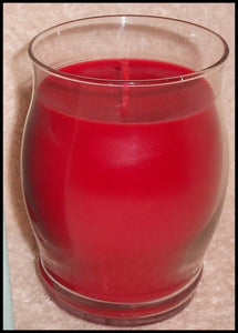 PartyLite BESTBURN LARGE BARREL Glass Jar Candle ICED SNOWBERRIES RED WAX - Plastic Glass and Wax