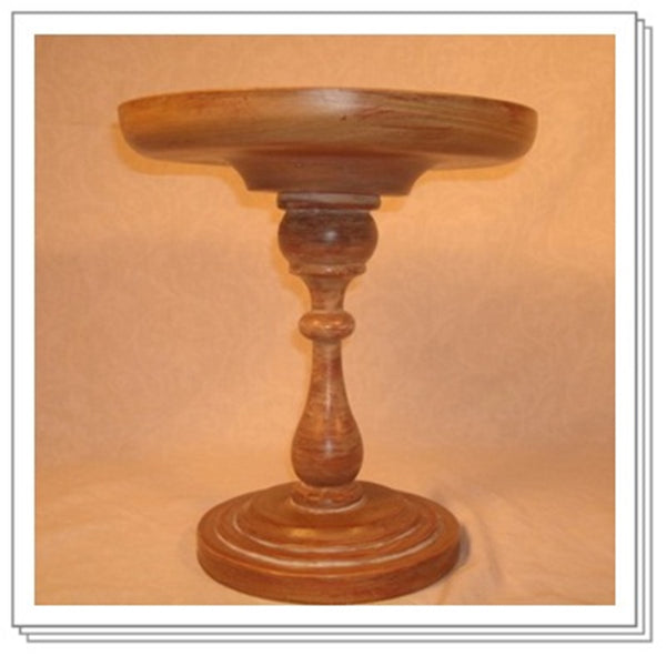 SOUTHERN LIVING AT HOME Willow House Jackson Square Pedestal Cake Stand Candle Holder - Plastic Glass and Wax ~ PGW