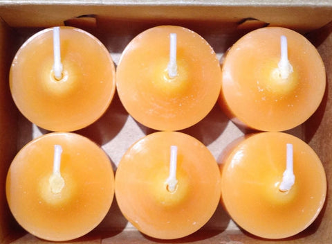 PartyLite 1 DOZEN Votive Wax Candles - 2 BOXES = 12 VOTIVES ~ JUICY CLEMENTINE