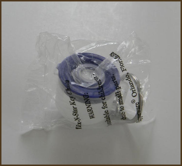 TUPPERWARE Mini RARE Mix N Stor Plus Store Pitcher Bowl Key Chain Bold N Blue - Plastic Glass and Wax ~ PGW