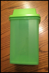 TUPPERWARE 3-Pc Pick-A-Deli 8.5-cup Refrigerator Pickle Celery Container Strainer LIME-AID GREEN