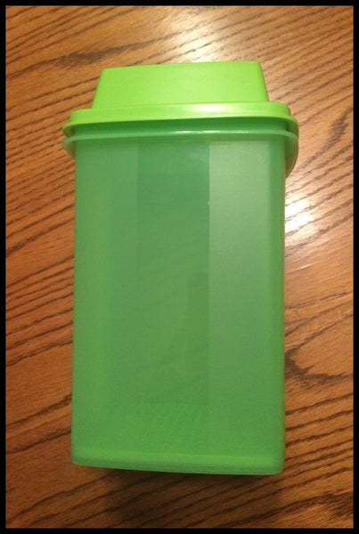 TUPPERWARE 3-Pc Pick-A-Deli 8.5-cup Refrigerator Pickle Celery Container Strainer LIME-AID GREEN