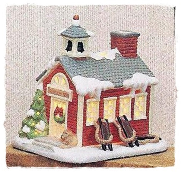 PartyLite GLAZED CERAMIC POTTERY CANDLE SHOP TEALIGHT CANDLE HOUSE HOLDER NIB