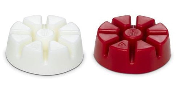 PartyLite 2 - Adler 9 Pc Round Scent Plus Wax Melts Pkgs 18 Big Apple by Day & Night RED & WHITE - Plastic Glass and Wax ~ PGW