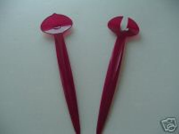 Tupperware SHEERLY ELEGANT MULTI-PURPOSE RUBY RED ACRYLIC SERVING SPOON SET