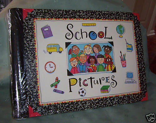 SOUTHERN LIVING ORIGINAL MY SCHOOL PHOTO ALBUM COLLECTIBLE PICTURE BOOK SCRAPBOOK - Plastic Glass and Wax ~ PGW