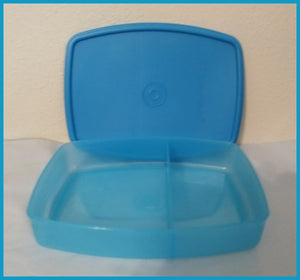 TUPPERWARE NEW SET OF 2 PACKETTE SLIM SIDE BY SIDE SNACK/LUNCH/DIVIDED  CONTAINER
