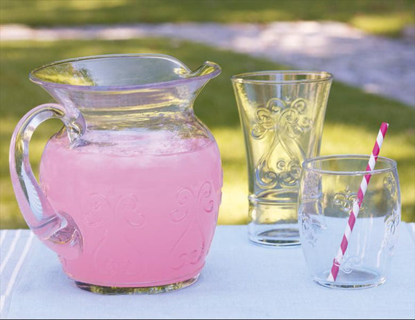 SOUTHERN LIVING AT HOME SIMONE 4 GLASS EMBOSSED HIGHBALL TUMBLERS GLASSES