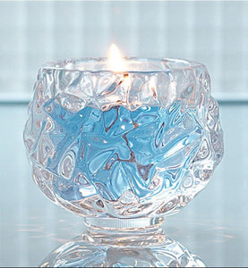 PARTYLITE HEAVY DUTY SNOWBALL GLASS VOTIVE / TEALIGHT CANDLE HOLDER