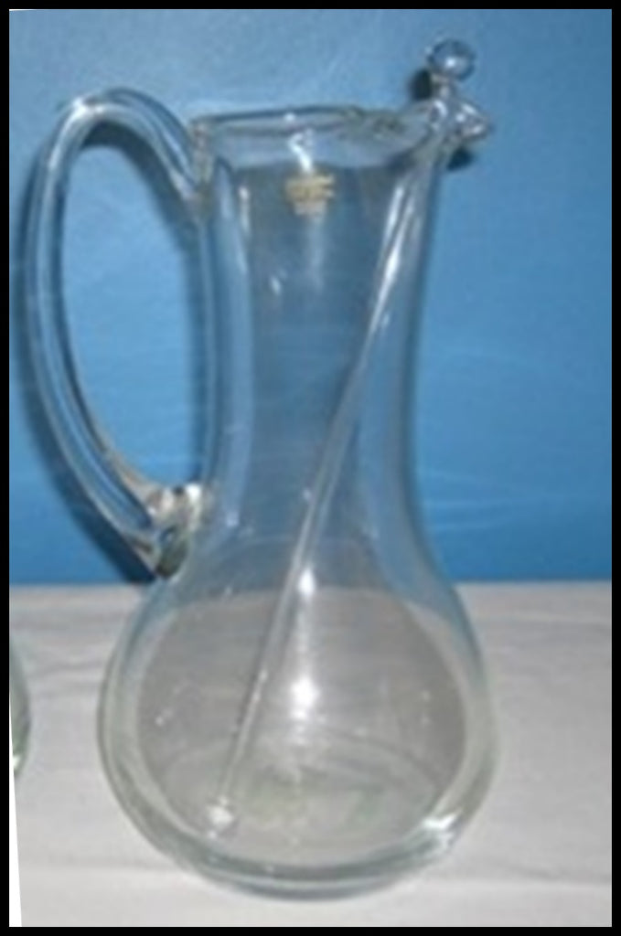 Glass Serving Pitcher -Farmhouse Glass Pitcher