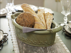 SOUTHERN LIVING at HOME VIRIDIAN SAGE OVAL SERVING CONTAINER / PLATTER